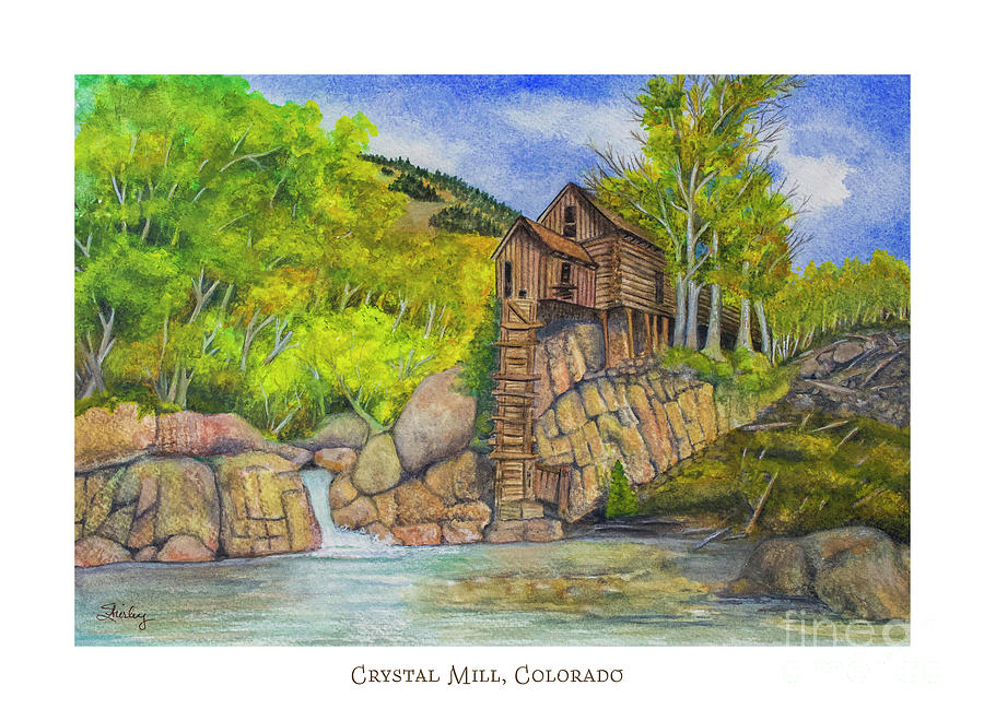 Crystal Mill, Colorado Painting by Shirley Dutchkowski