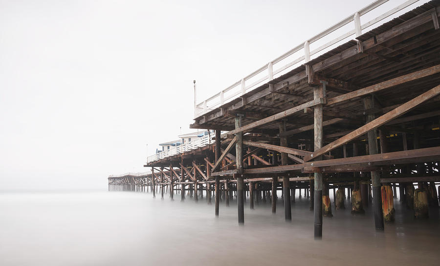 San Diego Photograph - Crystal Pier Hazy Morning by William Dunigan