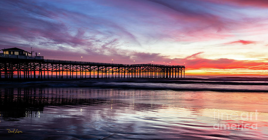 Crystal Pier Sunset Photograph by David Levin