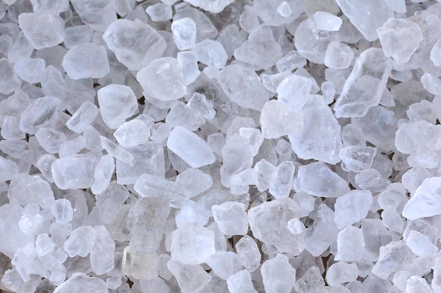 Crystal rock salt for road de-icing Photograph by Douglas Sacha