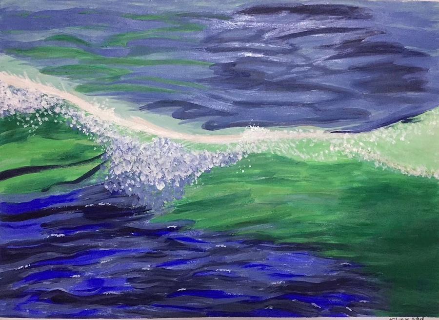 Crystal Sea Painting by Xueqi Bao Crystal Sea Painting by Xueqi Bao