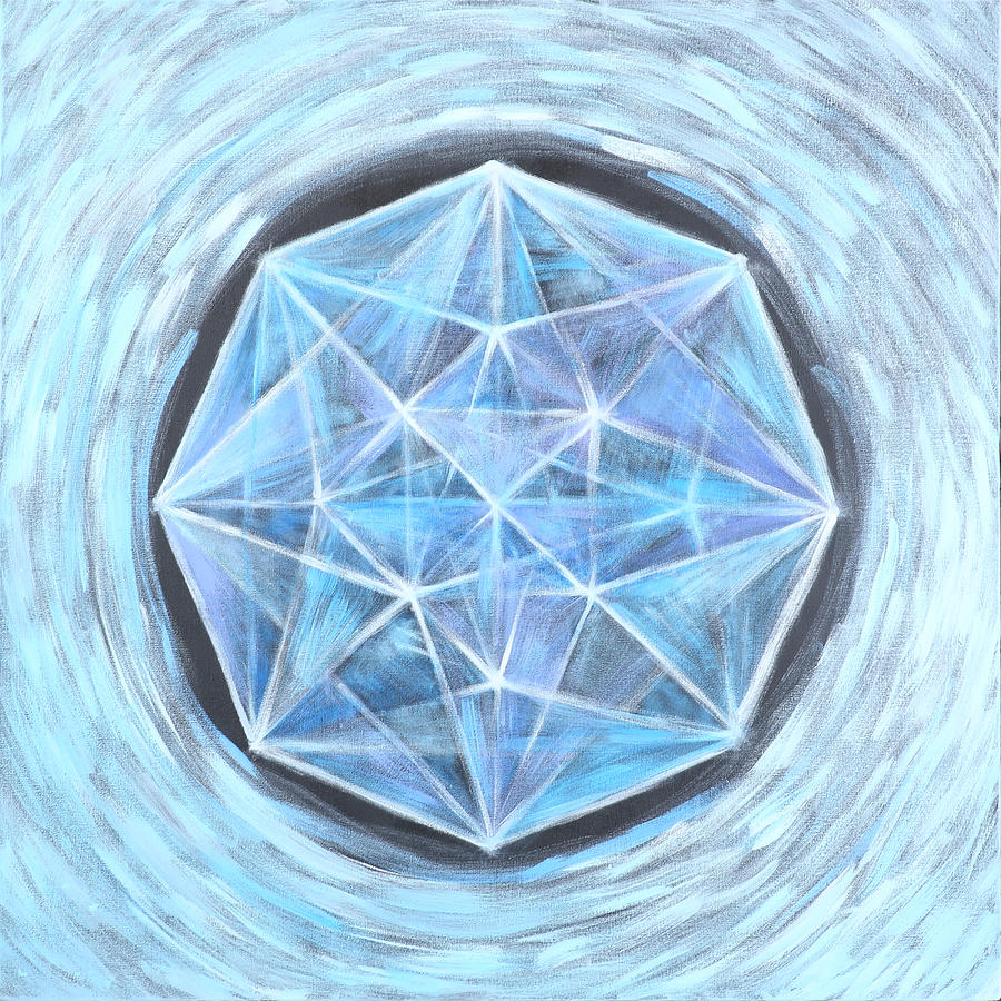 Crystalline Radiance Painting by Holly Stone