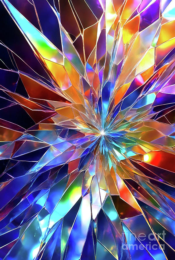 Crystals Generative AI Digital Art by Alan Look
