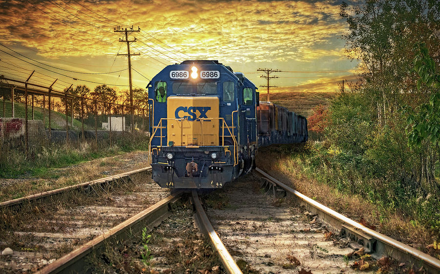 CSX At Switch Point Photograph by Brian Wallace