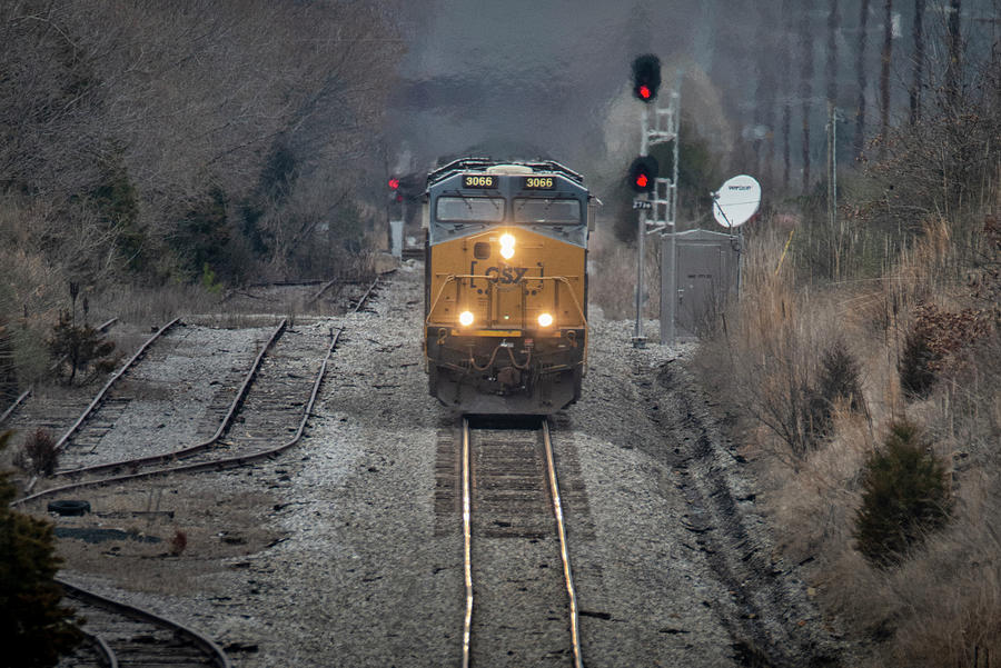 CSX loaded coal train N320 south Photograph by Jim Pearson