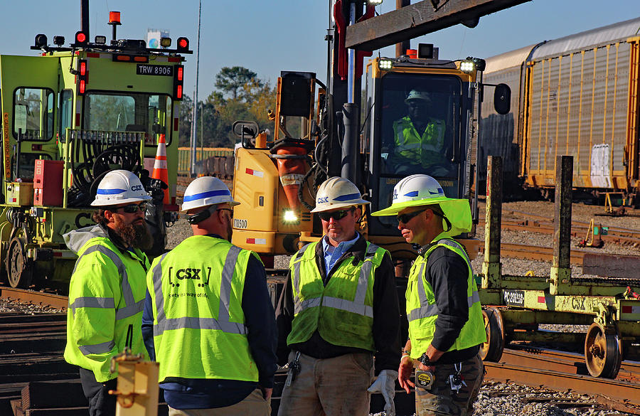 Csx Men At Work Photograph