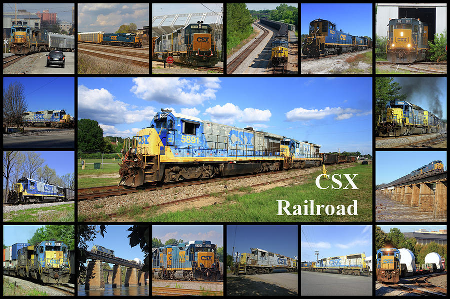 CSX Photography Collage 10 Photograph By Joseph C Hinson - Pixels