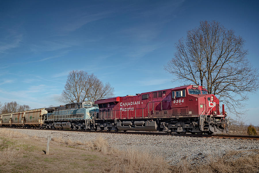 CSX K870-12 Southbound loaded CP Potash Test Train Photograph by Jim Pearson
