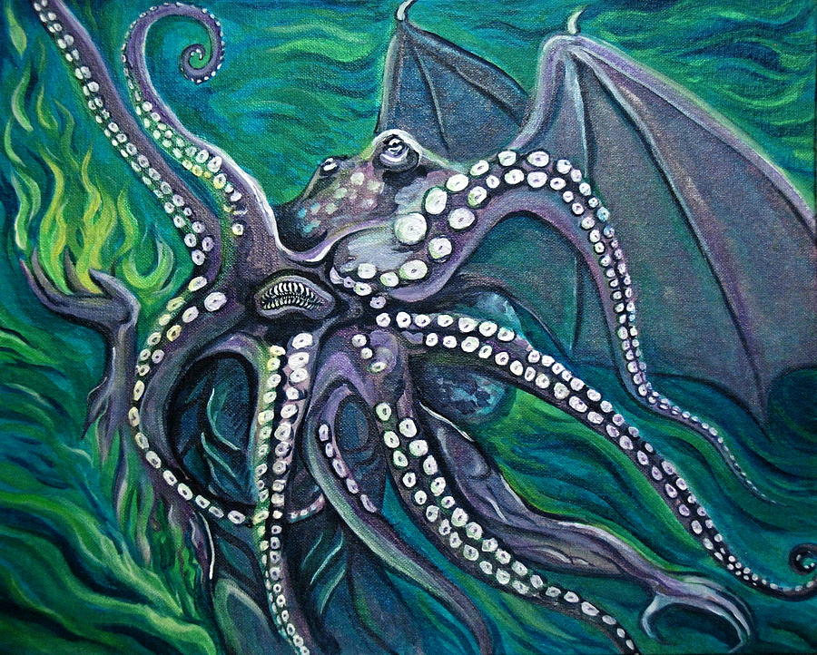 Cthulhu Incants Painting by Katherine Nutt