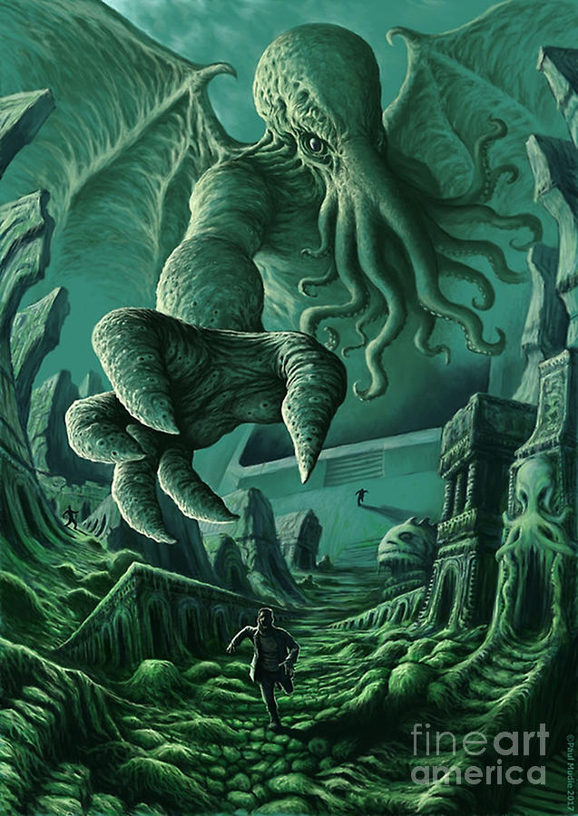 Cthulhu Digital Art by Shayan Dahl