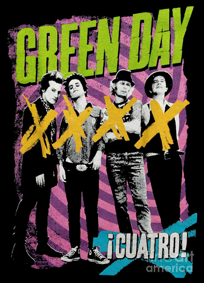 Cuatro Green Day Band Digital Art by Joanne Rath - Fine Art America