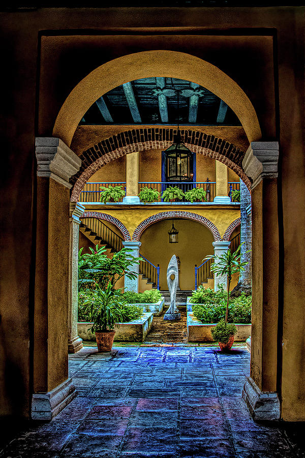 Cuba Courtyard Photograph