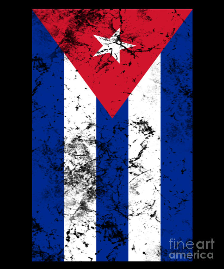 Cuba Digital Art - Cuba Flag design design - Cubana designs and Gifts product by Alessandra Roth