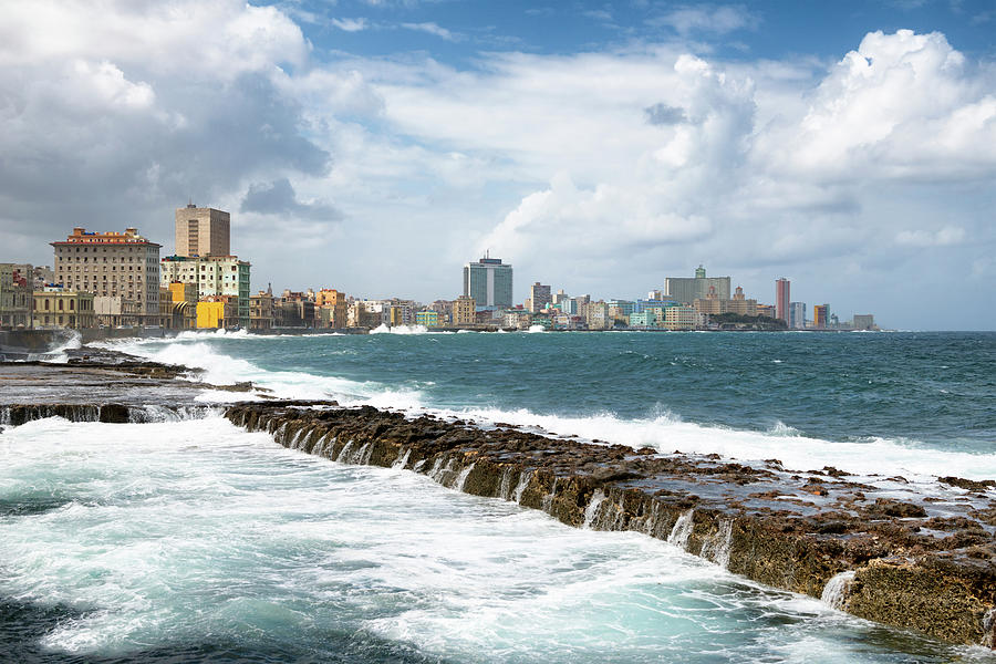 Cuba Fuerte Collection - Malecon Wall of Havana Photograph by Philippe ...