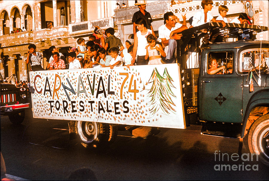 CUBA Havane carnival 1974 Mixed Media by Elena Gantchikova