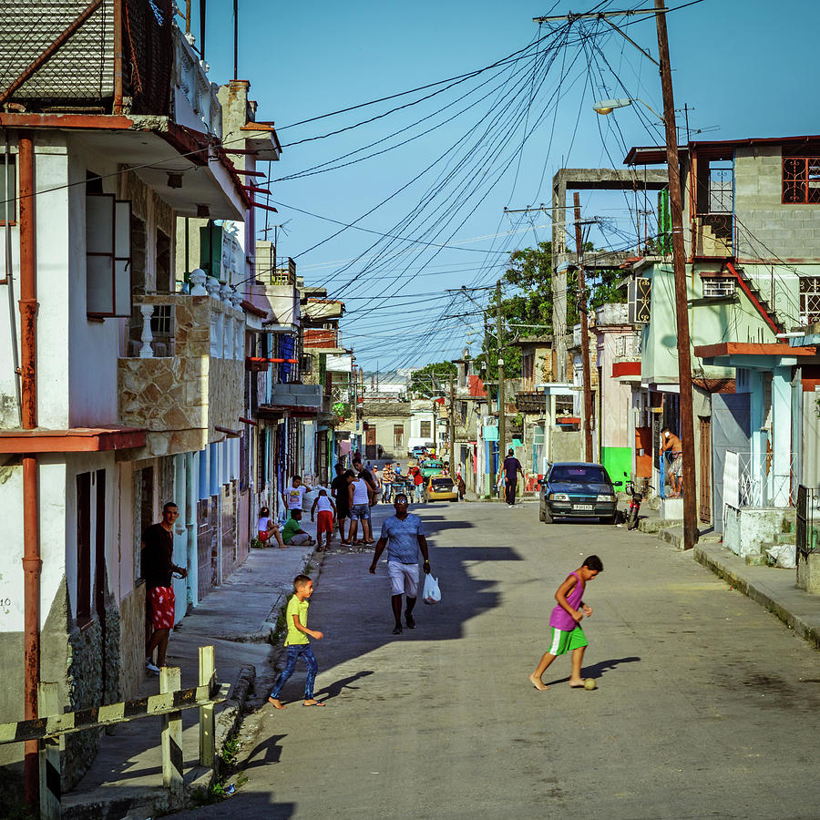 Cuba Life - The Neighborhood Photograph by Mike Schaffner