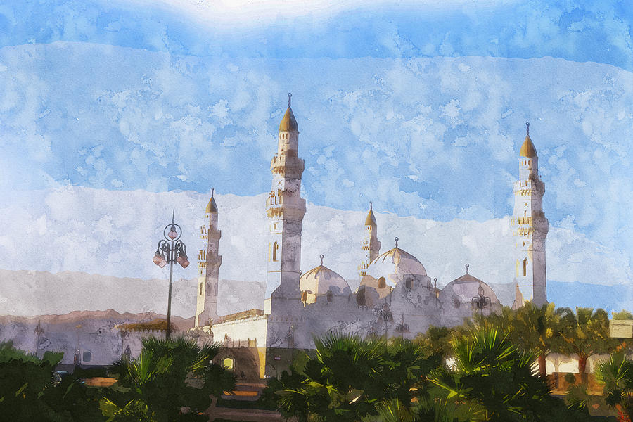 Cuba Masjid Medina Painting by Celestial Images