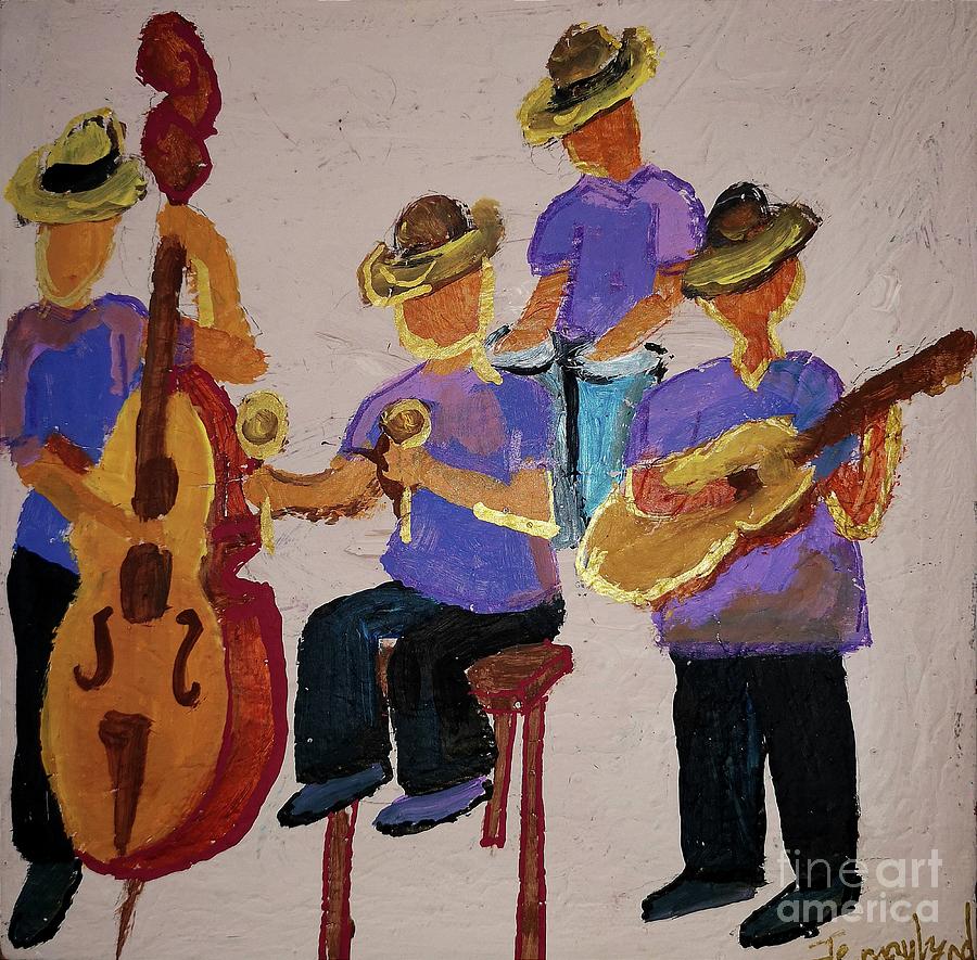 Cuban Boyz Painting by Jennylynd James