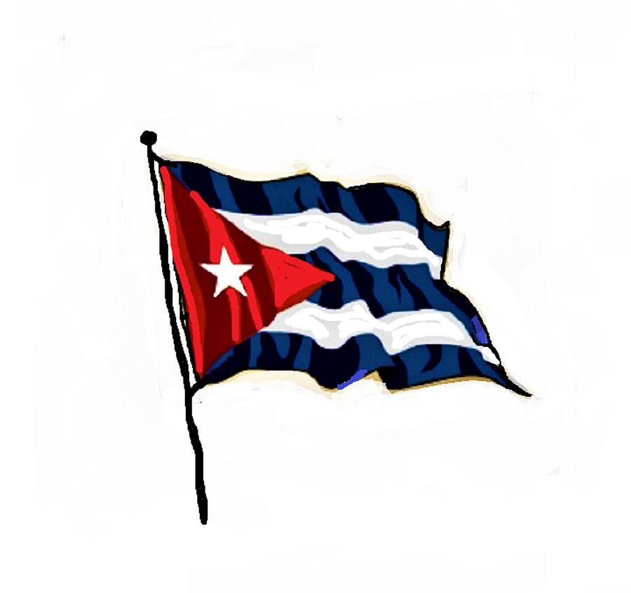 Cuban Flag by Lois Rivera Painting by Lois Rivera - Fine Art America