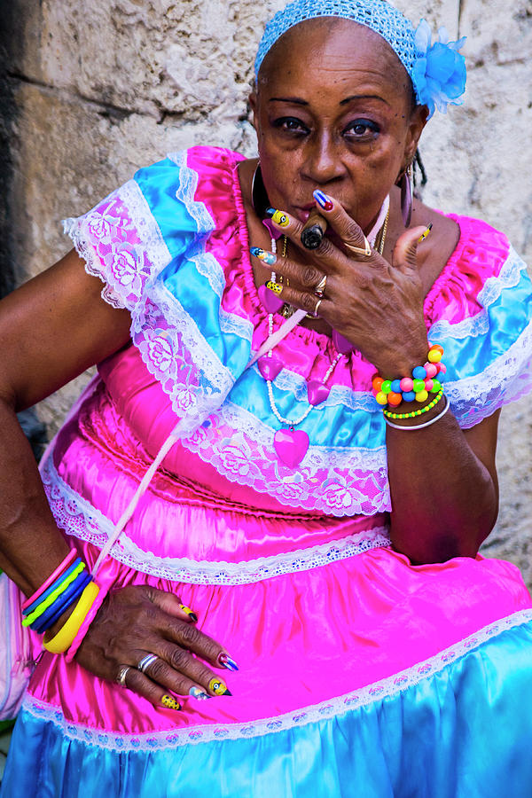 Cuban Lady Pyrography By Alberto Lama