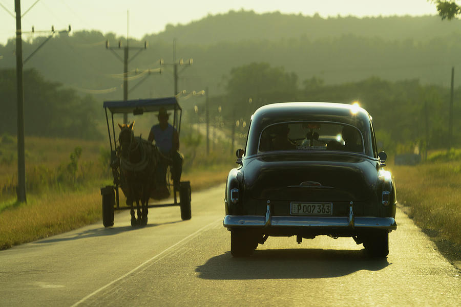 Cuban Traffic Photograph by Chris Lord