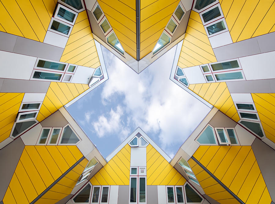 Cube Houses (Kubuswoning), Blaak Heights - Rotterdam, Netherland Photograph by Christian Beirle González