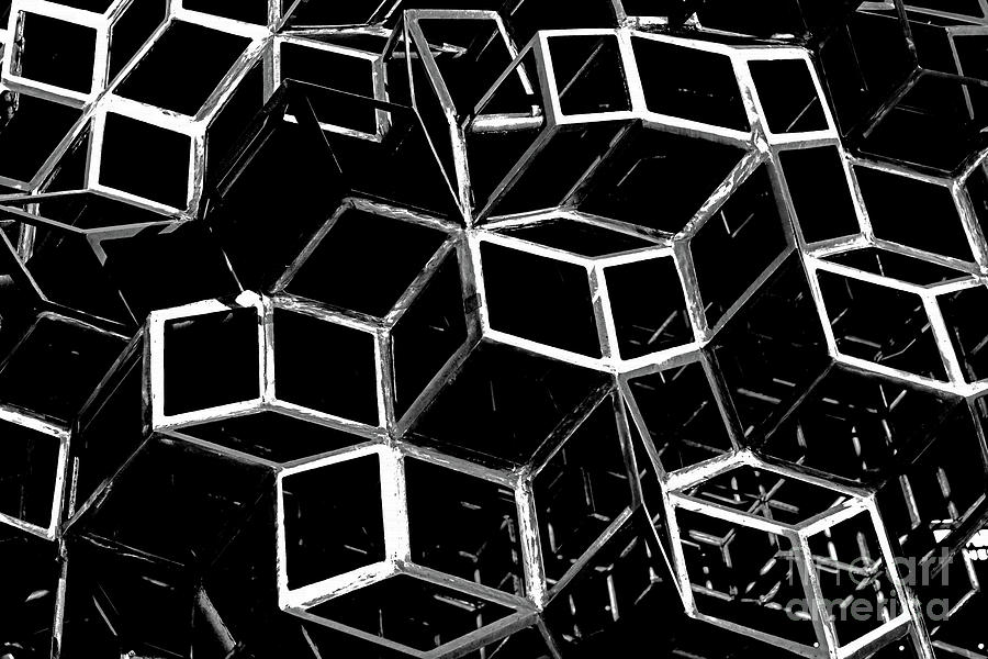 Cubism 1-- Multiverse Structure - Abstract Photography Photograph