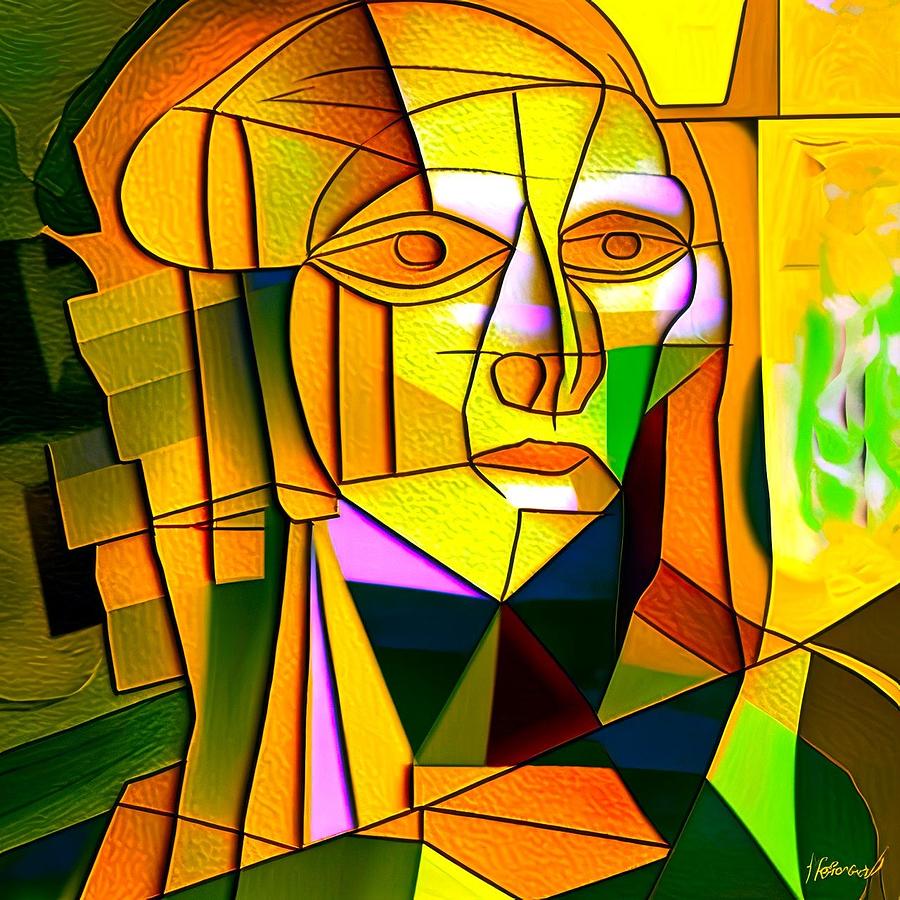 Cubism Portrait Digital Art by Lazaro Braun - Fine Art America