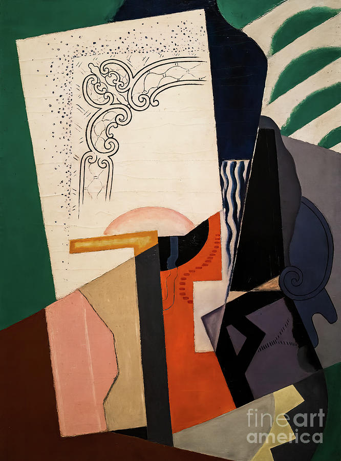 Cubist Composition by Maria Blanchard 1916 Painting by Maria Blanchard