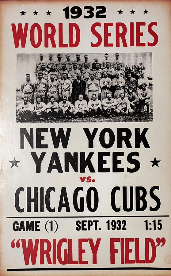Cubs Retro Baseball Poster Photograph by Action Photo