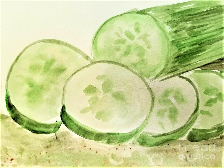 Cucumbers Painting