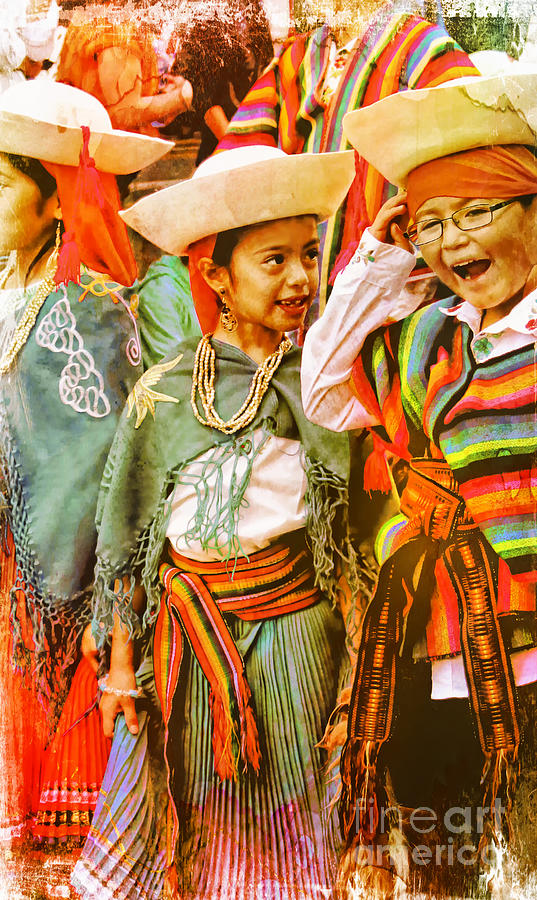 Cuenca Kids 1345 Photograph by Al Bourassa