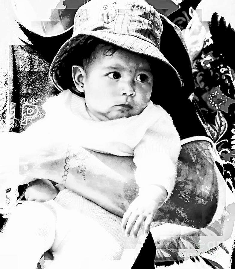 Hat Photograph - Cuenca Kids 1552 by Al Bourassa
