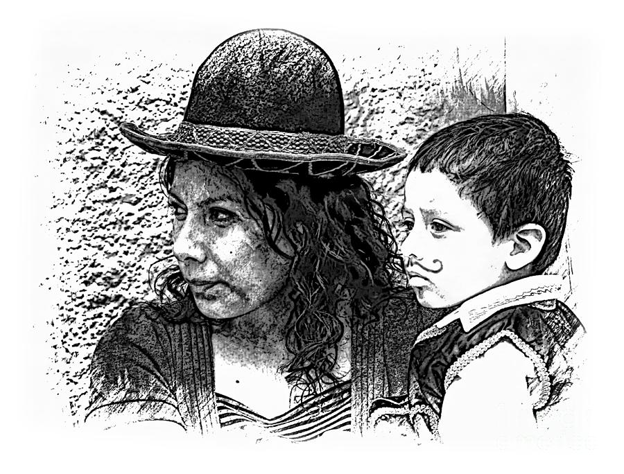 Cuenca Kids 1556 Photograph by Al Bourassa