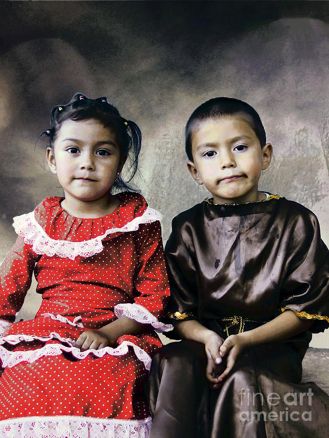 Cuenca Kids 1558 Photograph by Al Bourassa