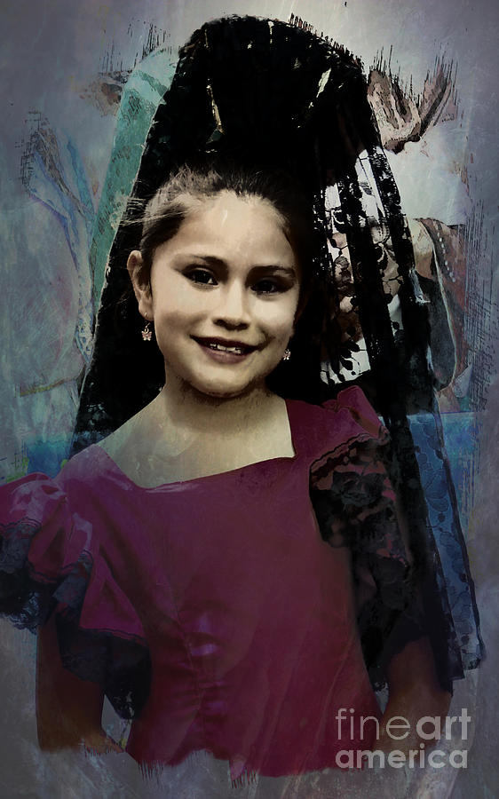 Girl Photograph - Cuenca Kids 1619 by Al Bourassa