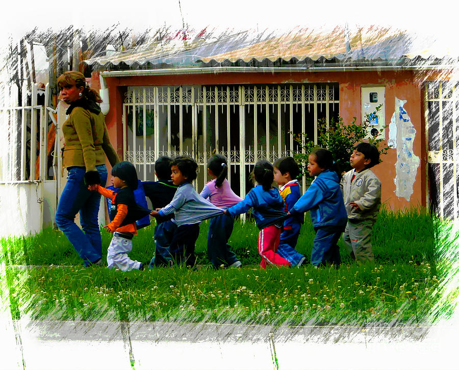 Cuenca Kids 1621 Photograph by Al Bourassa