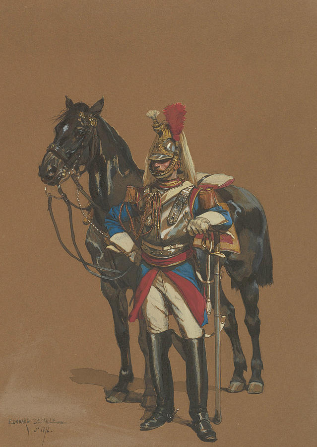 Cuirassier Drawing by Edouard Detaille