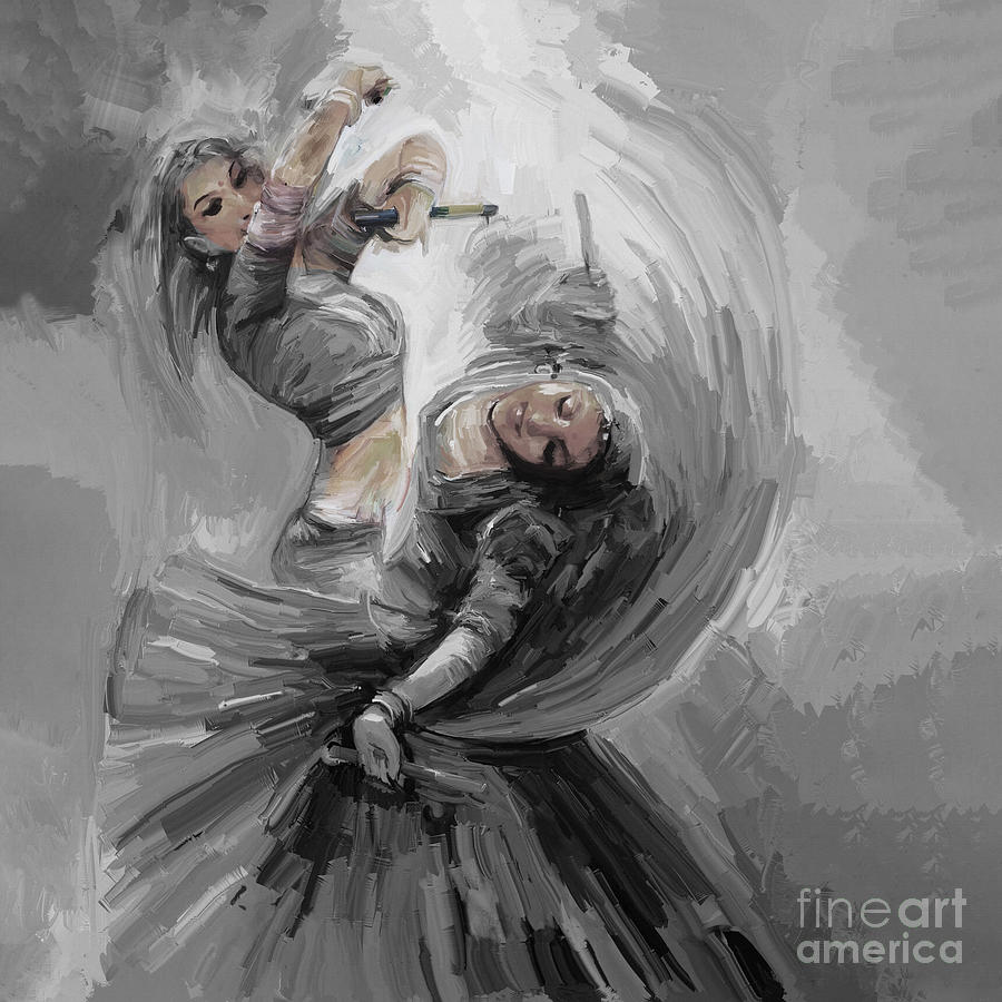Cultural dance art  Painting by Gull G