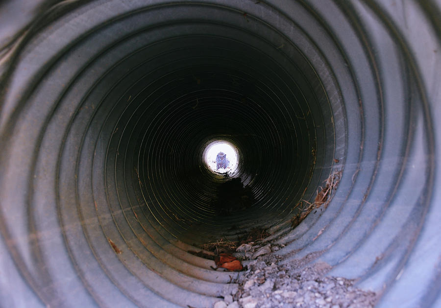 Culvert Tunnel Perspective Photograph