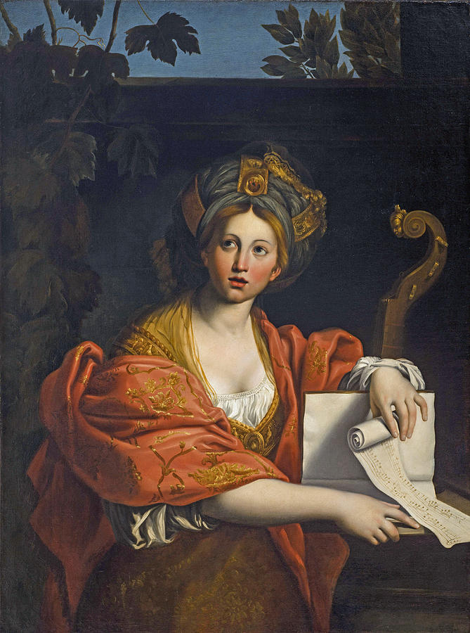 Angelica Kauffmann Painting - Cumaean Sibyl after Domenichino by Angelica Kauffmann