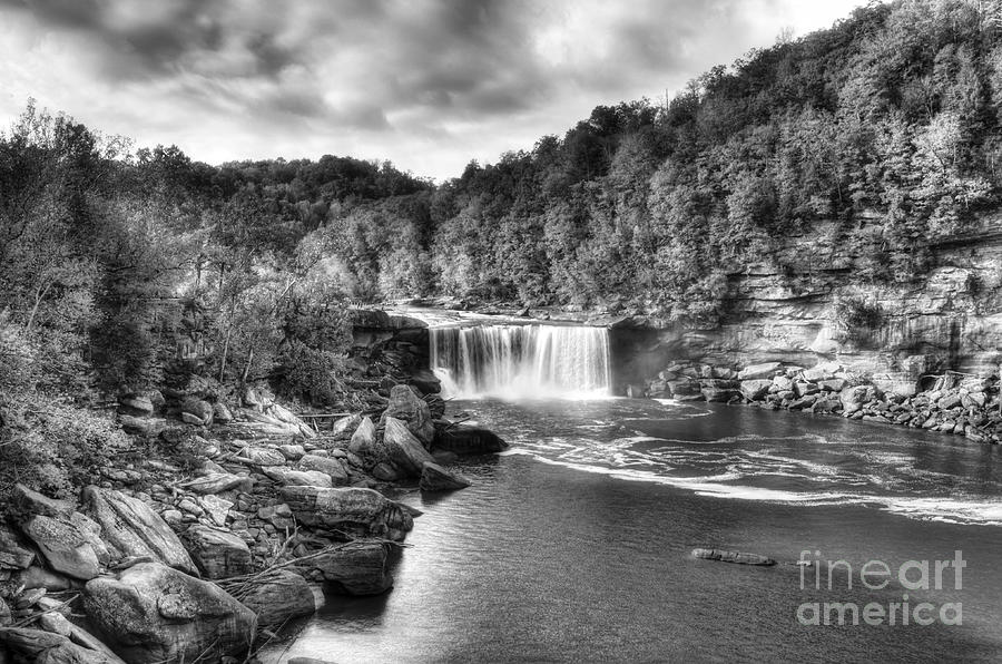 Cumberland Falls BW Photograph by Mel Steinhauer
