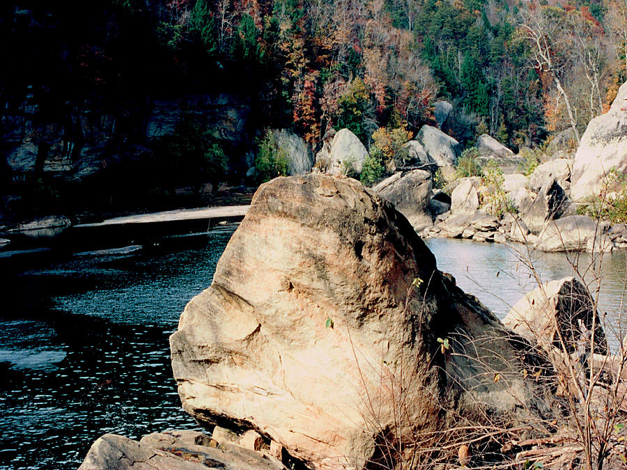 Cumberland River Boulder 93 Photograph by Mike McBrayer