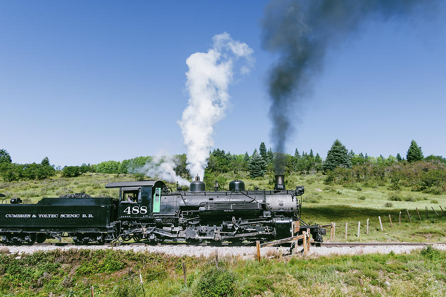 Cumbres and Toltec Locomotive 488 Photograph by Debra Martz