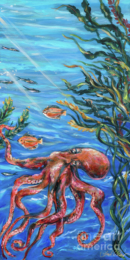 Cummings Octopus Painting by Linda Olsen