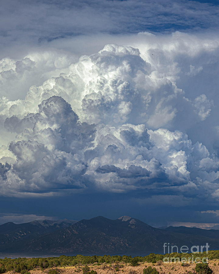 Cumulonimbus Cloud over Taos NM 2 Photograph by Elijah Rael