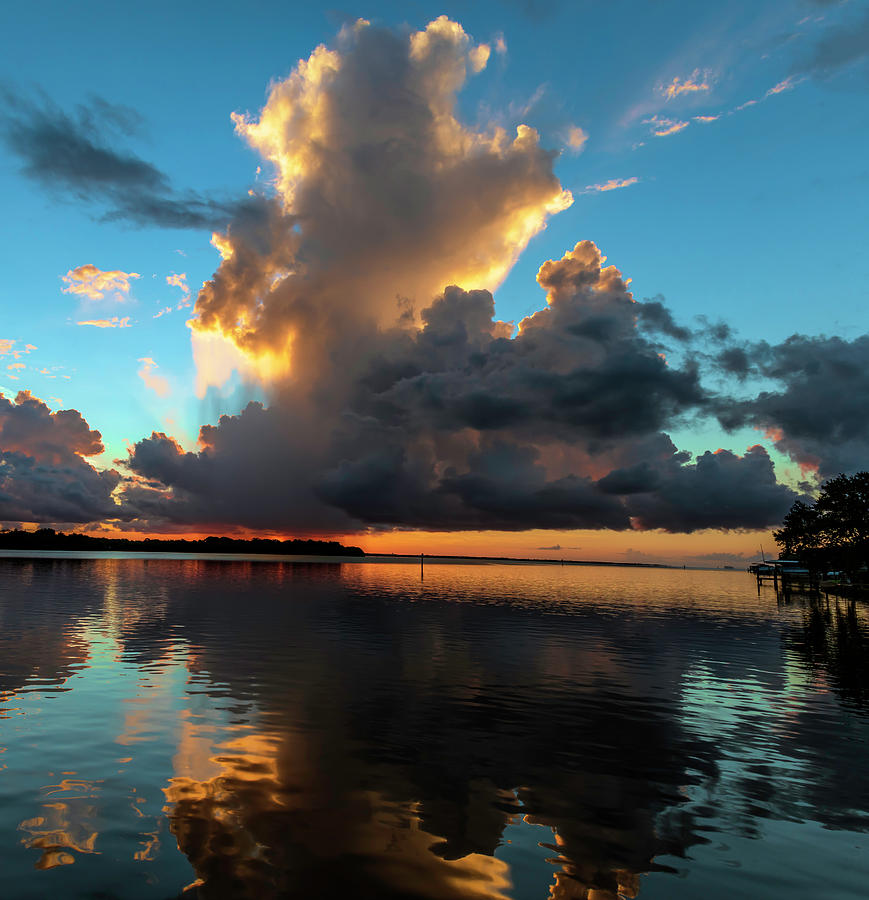 Cumulonimbus clouds over Tampa bay Photograph by Allen Carroll