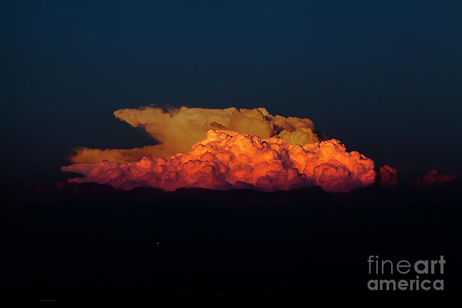 Nature Photograph - Cumulus at Dusk  by Larry Braun
