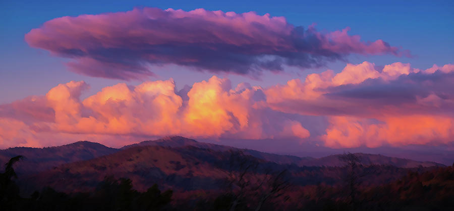 Cumulus Clouds at Sunset Photograph by Robert Blandy Jr
