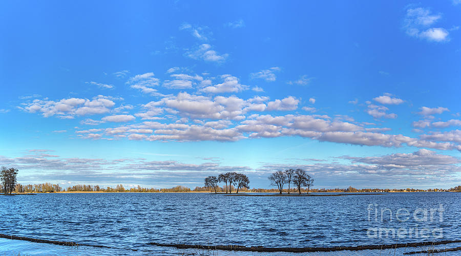 Cumulus over lakes of Reeuwijk Photograph by Casper Cammeraat